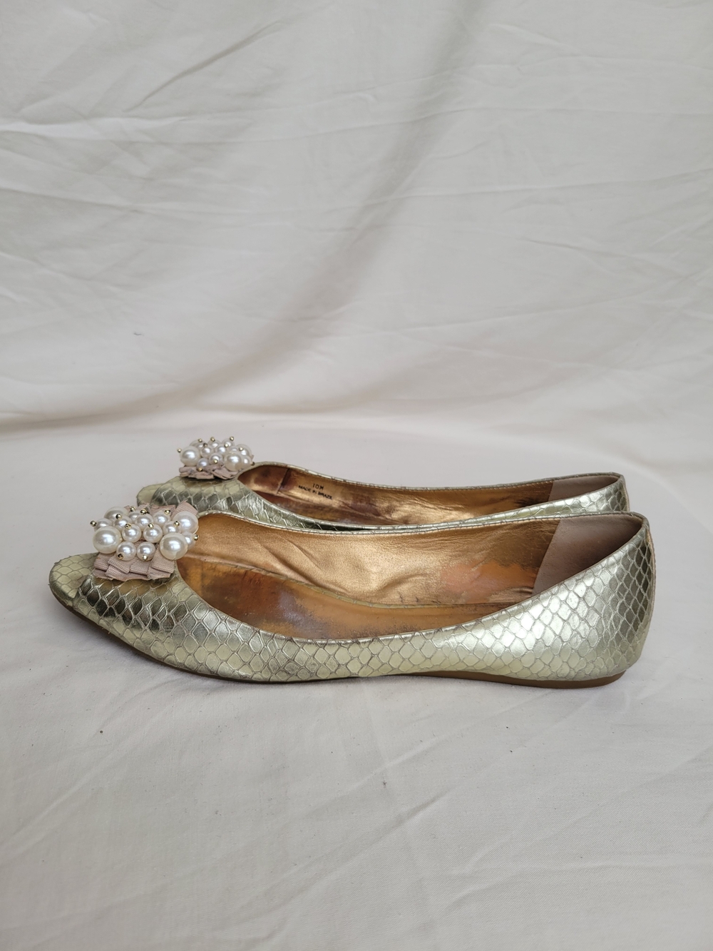 ✨ Metallic Gold Open Toe Ballet Flats ✨ kate spade New York